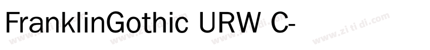 FranklinGothic URW C字体转换
